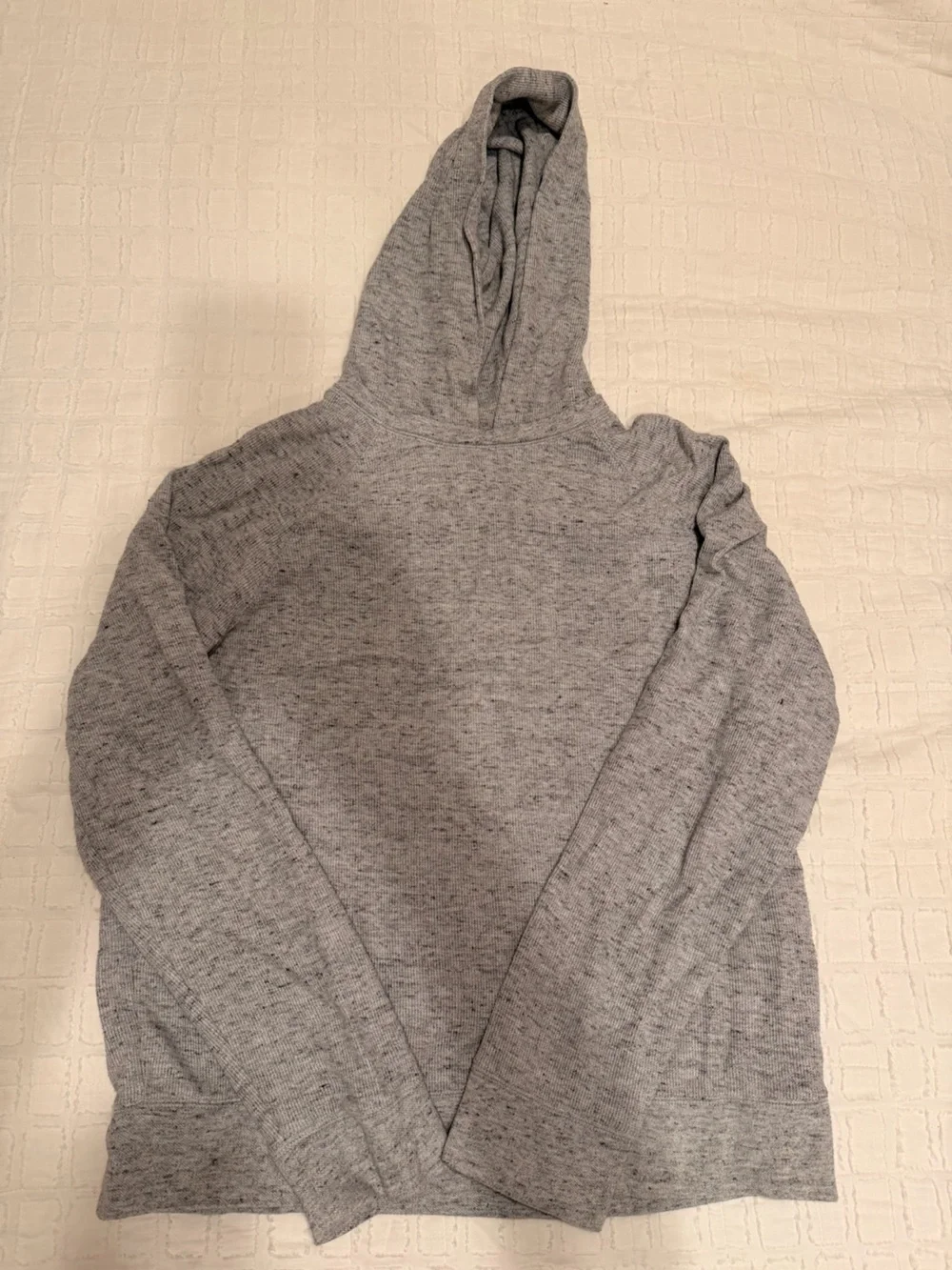Banana Republic Light Gray Knit Sweater Hoodie